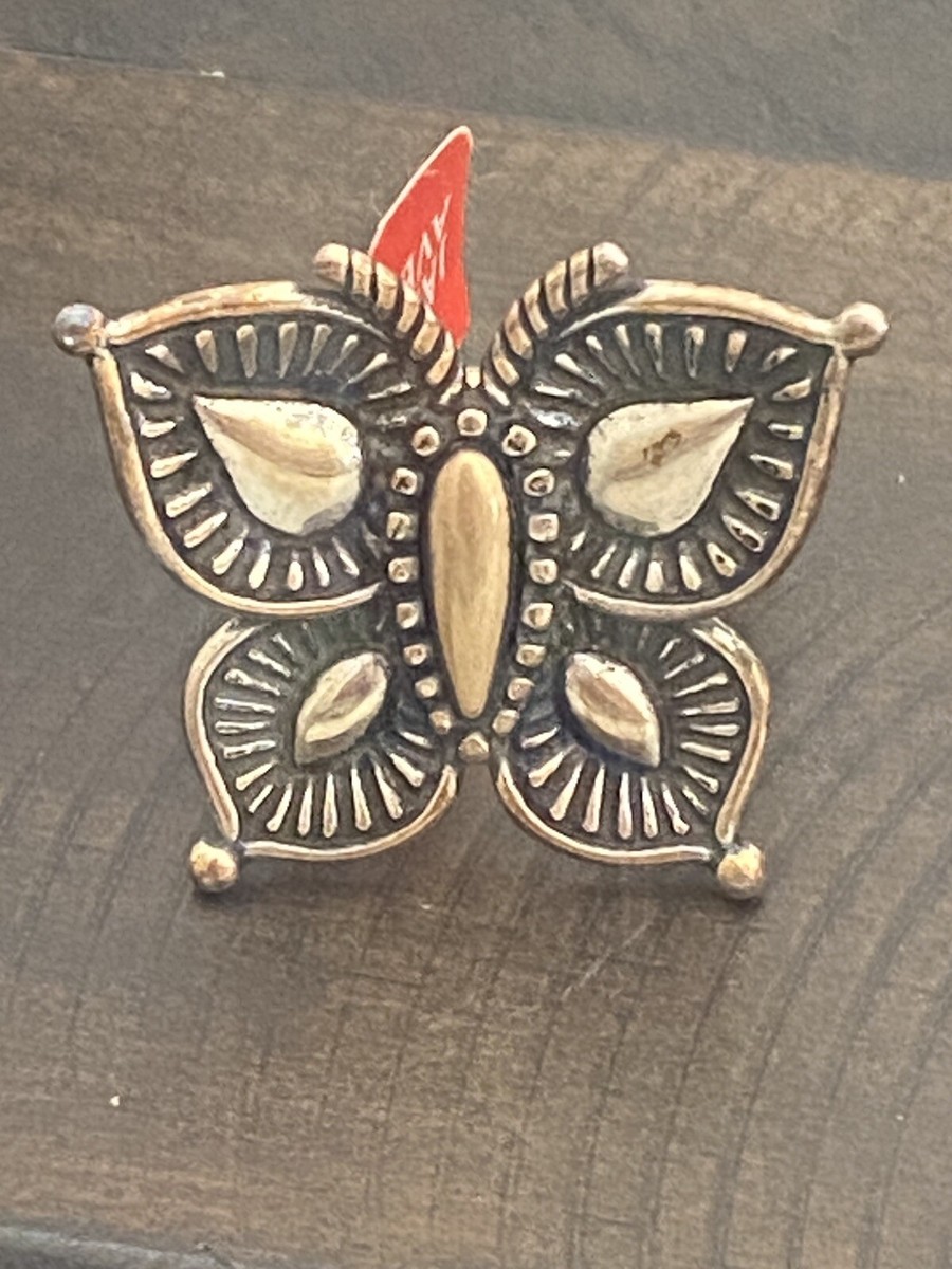 Brand New Retired James Avery Mariposa Butterfly Bronze Silver