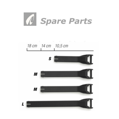 motorcycle boot spares | Forma STRAP KIT  black, spare parts