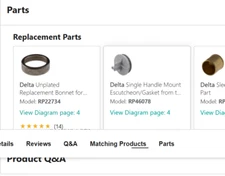 Delta R11000 #42 Diverter Rough-In Valve for Delta R11000 #42 3 Function and 6 F