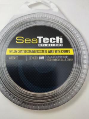 Seatech Fishing Wire Leader 10m Includes Crimps 150lb - 200lb Sizes