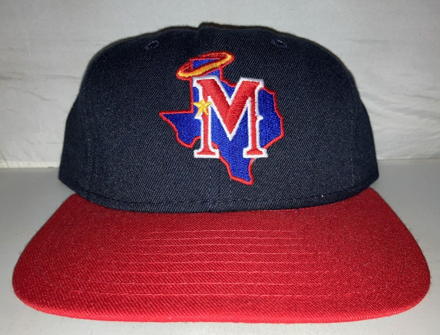 Vtg Midland Angels Delong fitted hat cap size 7 1/4 MiLB Baseball Minor League