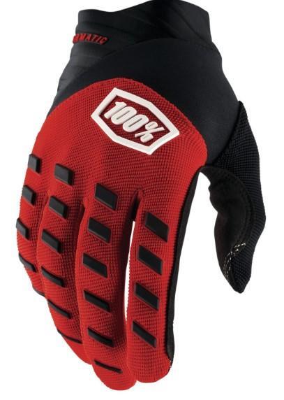100 Percent Youth Airmatic MX Gloves Red/Black Motocross Off-Road Quad