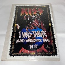 KISS METALLICA VTG SIGN VTG 90S I WAS THERE ALIVE WORLDWIDE TOUR ‘96 ‘97 17”x12”