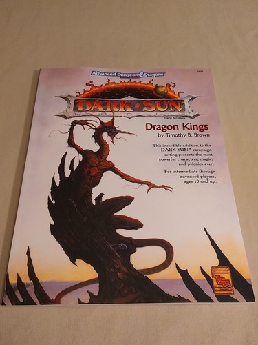 Dungeons and Dragons Reprint of Dark Sun Dragon Kings Epic Levels
