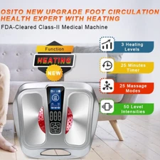 Heated EMS Foot Massager Machine Blood Circulation Neuropathy reducing swelling