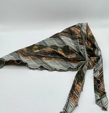Vintage Triangle Head Scarf Black, Orange, Gray