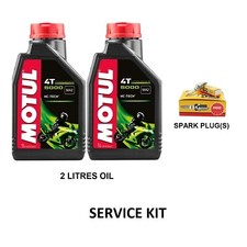 Service Kit For Honda XLR 125 R 80 Km/h 1998-1999 (Oil & Spark Plug)