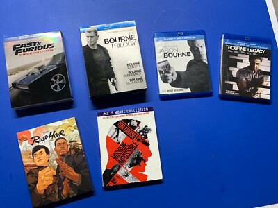 Huge BluRay Lot - Rush Hour, Fast & Furious 1-8, Mission Impossible 29 Movies!