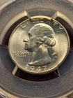1947 S Washington Silver Quarter,  PCGS MS66, San Francisco     invoi    g645ej