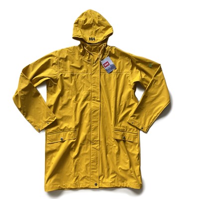 Helly Hansen Moss Rain Coat Women Jacket Regenjacke Windbreaker Jacke Gelb | XL