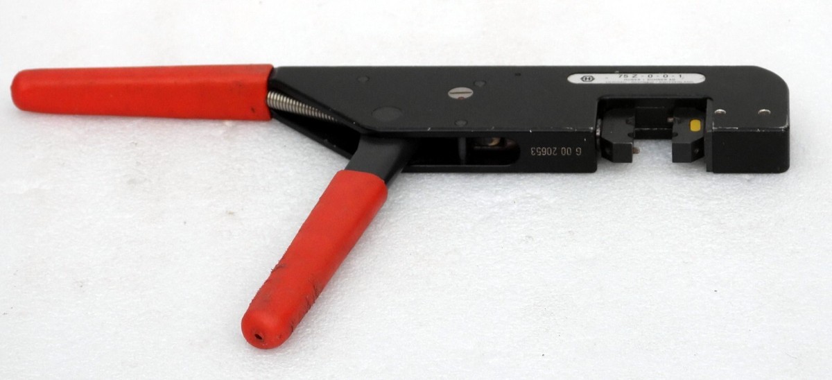 圧着工具　スイス　suhner スーナー　75z-0-3-4 2b HUBER+SUHNER AG MODEL 75-Z-0-0-1 PORTABLE HAND HELD WIRE