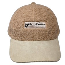 Zyia Active Slideback Baseball Cap Brown One Size Adjustable Embroidered 6 Panel