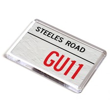 FRIDGE MAGNET - Steeles Road GU11 - UK Postcode
