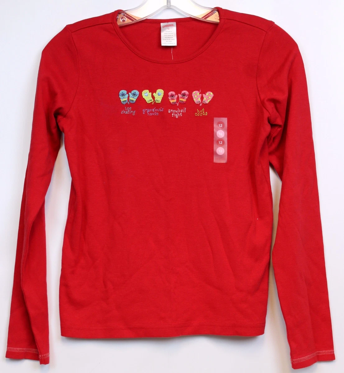 Haut Filleul Gymboree Prep Perfect – Manches Longues, Rayures Bleu Marine/orange/rouge, Taille 4