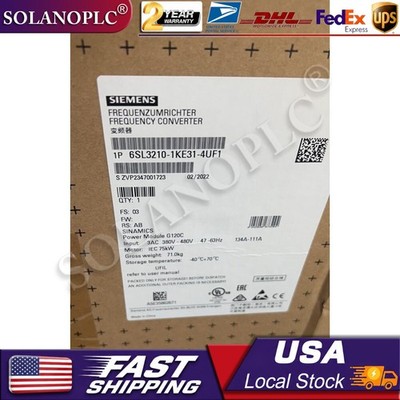 New Siemens SINAMICS G120C 55KW Inverter 6SL3210-1KE31-4UF1 6SL3 210-1KE31-4UF1