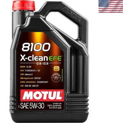 8100 X-clean EFE 5W-30 Full Synthetic Motor Oil | Fuel Economy Formula, Helps...