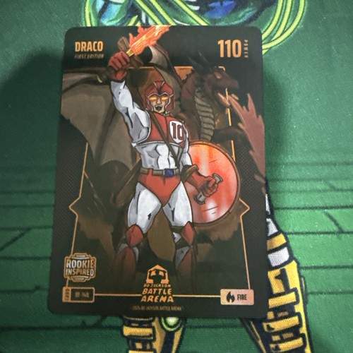 Bo Jackson Battle Arena 1st Ed Draco Drake Maye Battlefoil Fire