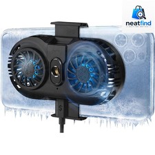 Plug-in Phone Cooler with Dual Cooling Chip for Mobile Gaming  Live Streaming