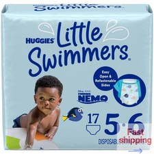 Huggies Little Swimmers Baby Swim Disposable Diapers - Size 5-6 Count 17ct
