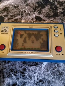 Nintendo Lot of 2 Game and Watch Fire, Partially Works Need Repair As-Is 