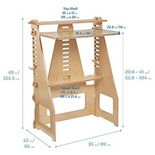ECR4KIDS GROWS WITH ME SIT OR STAND DESK, KID...