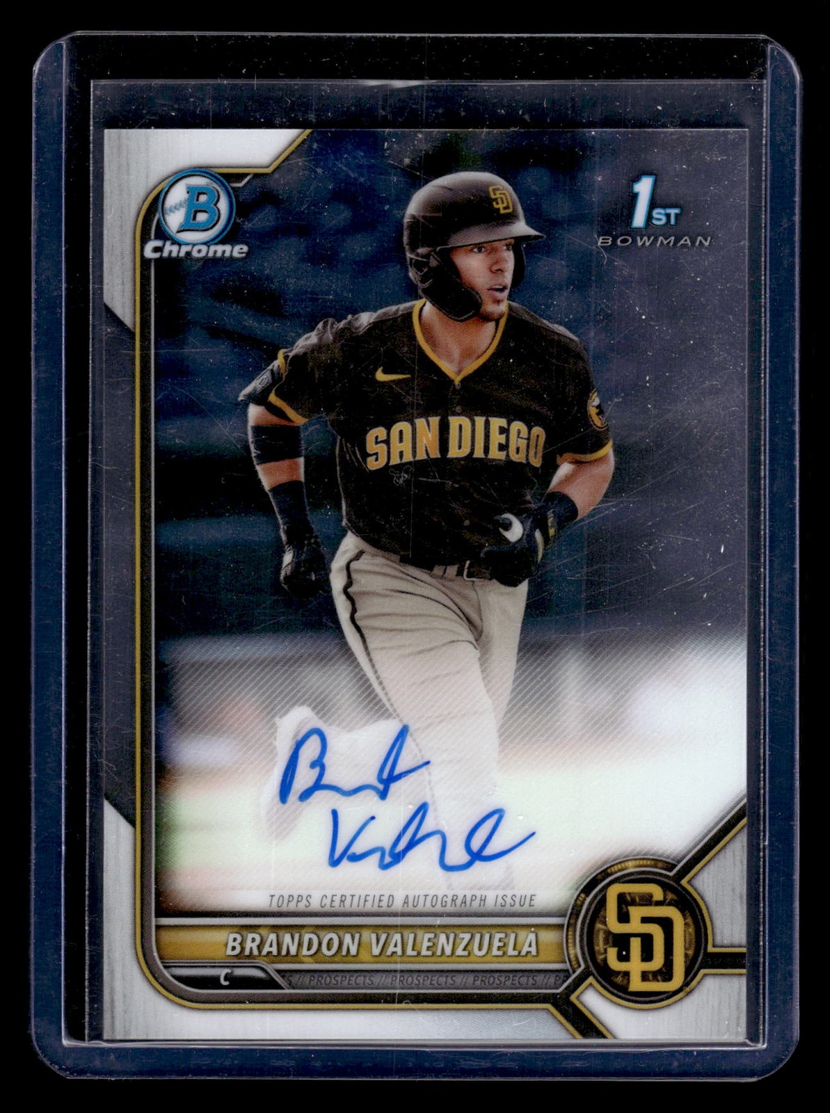 2022 Bowman #CPA-BV Brandon Valenzuela Chrome Prospects Autographs