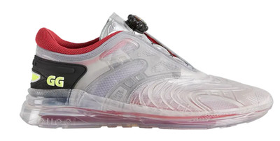Gucci Men's Ultrapace R ''Transparent Red'' 2021 Sneaker Authentic, Size 10