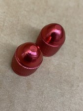 Red alloy Bmx cycling valve caps nice GT04816