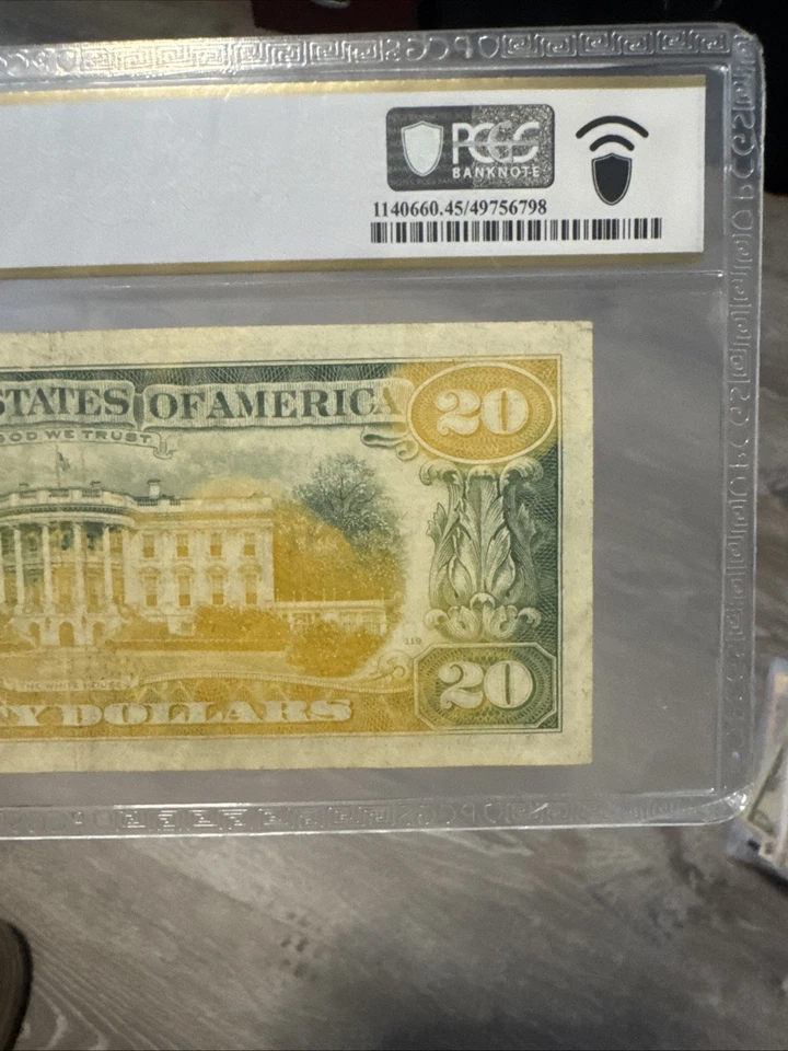1969 $20 Twenty Dollar Bill Federal Reserve Note Vintage United States RARE - Image 4 of 4