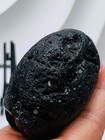 264G Saffordite-Rare Arizona glassy meteorite half transparent cintamani 76MM — photo 8