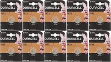 10x Duracell CR1632 3V Coin Cell Battery DL1632 KCR1632, BR1632 Longest Expiry