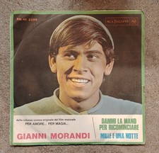 Gianni Morandi 45 Giri Originale Vinile Vintage Italiano Testato