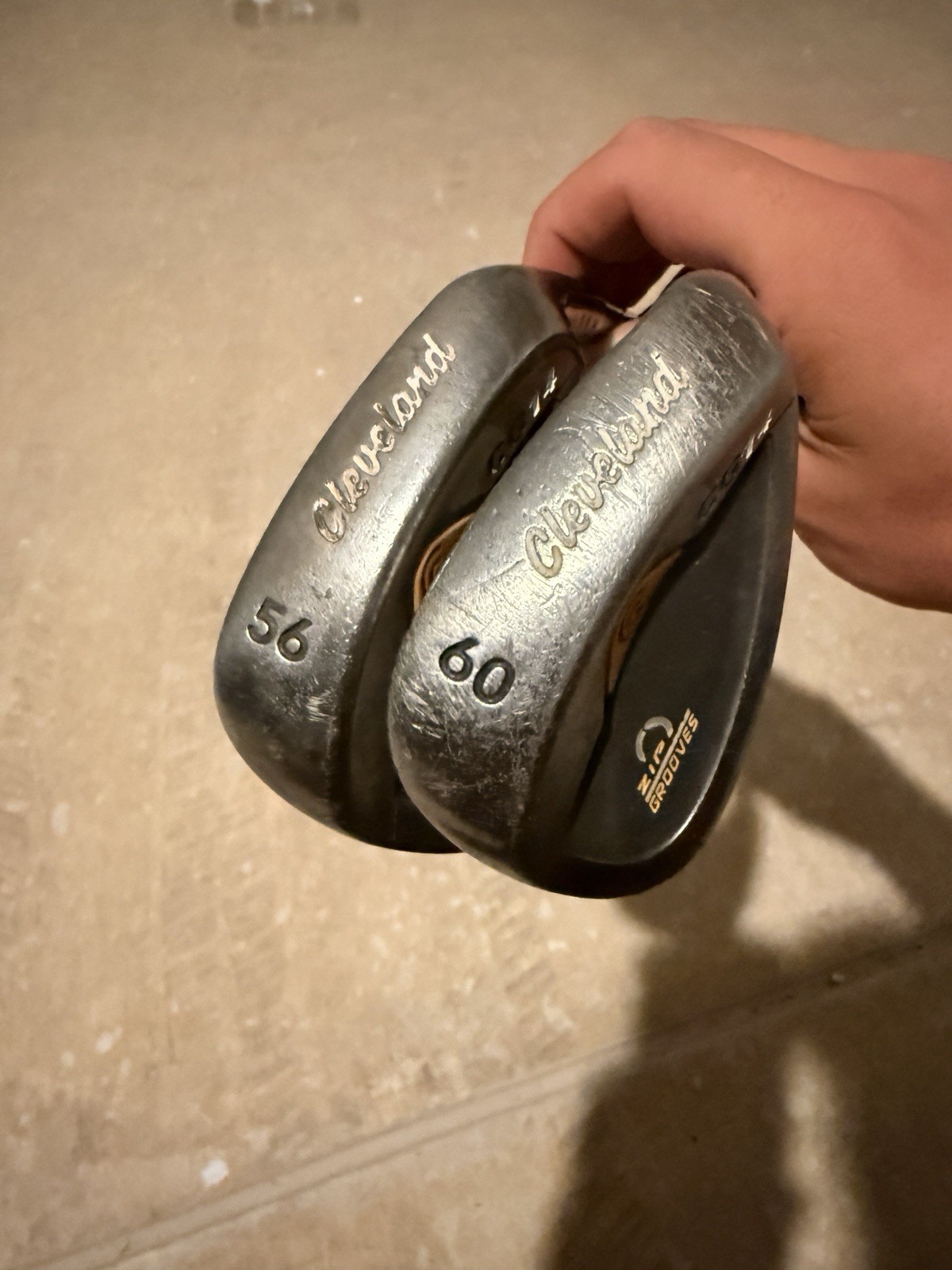 Cleveland CG14 Zip Grooves 56 and 60 Wedge Steel Shaft RH Set Of 2
