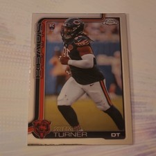 2025 Topps Chrome Rookie Base Shemar Turner #303 Chicago Bears NFL Football