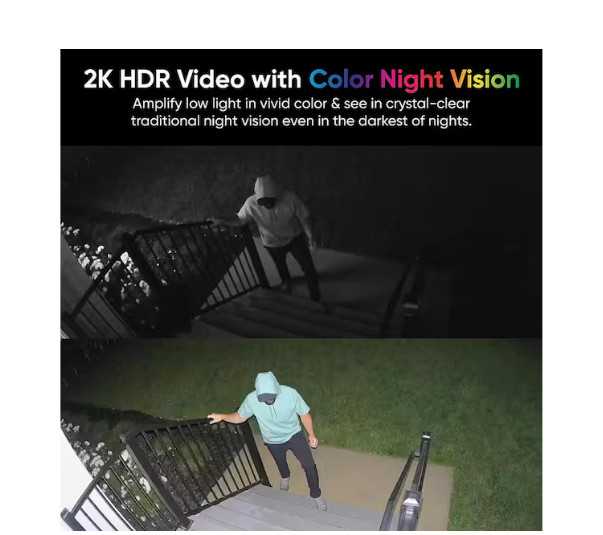 Wyze Battery Cam Pro Wireless Indoor/Outdoor 2K HD Security Camera Color WYZECOP