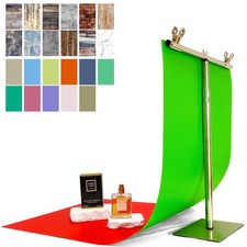 24 Colors Small Product Backdrops Photography Background Paper with Stand 12P...