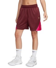 Nike Dri-FIT ISoFly Basketball Shorts Women's XS Dark Red Multi Elastic Waist