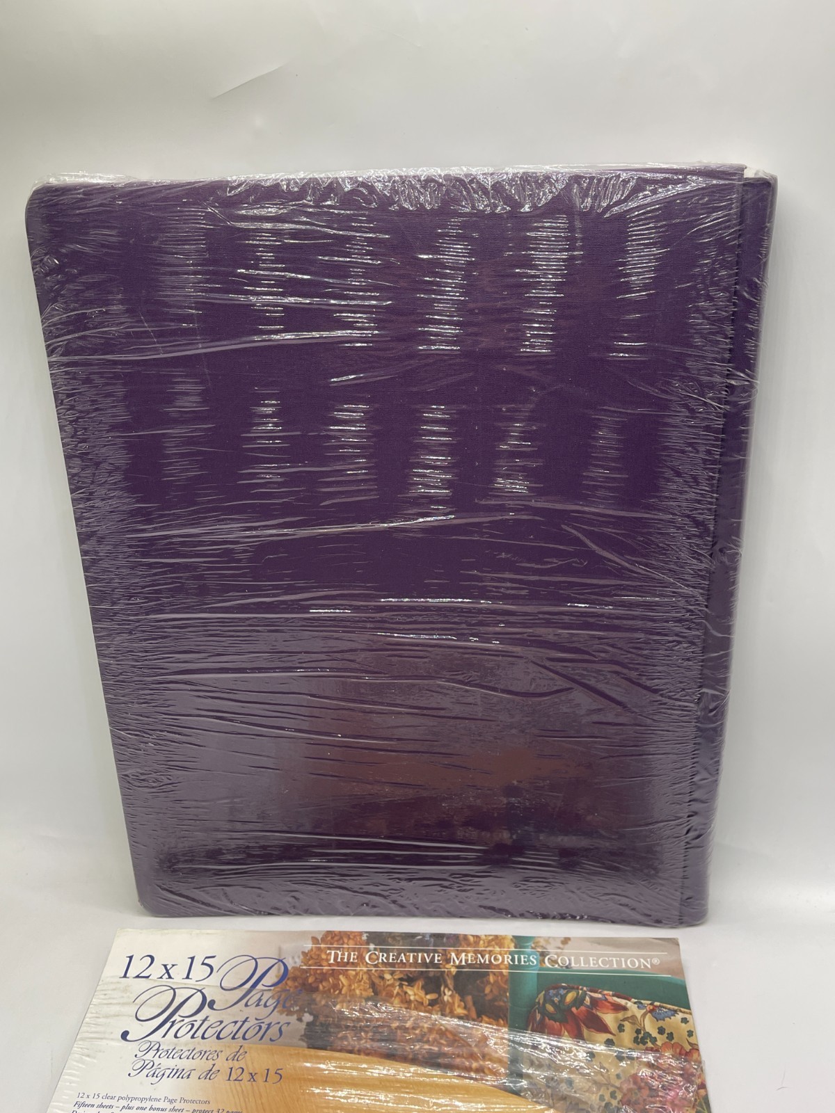 Creative Memories 12x15 Album Purple Mulberry w /15 Pages & 12 Protectors NEW