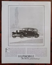 1928 Hupmobile Six of the Century & General Motors Automobiles Vintage Print Ads