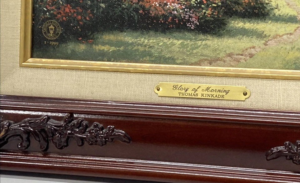 Glory of Morning Print by Thomas Kinkade 2000 Matted & Framed - Image 2 of 4