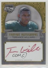 2013 Press Pass Fanfare Gold Red Ink Terrance Williams #TW Auto 0b5