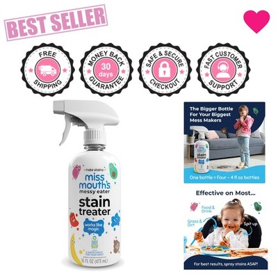 Biodegradable Stain Remover Spray for Kids - 16oz Powerful & Safe Formula