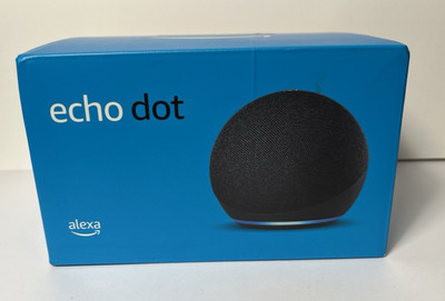 NEW - Echo Dot (4th Gen, 2020 release) B7W64E Smart Speaker with Alexa BLACK
