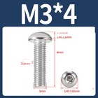 M3 - M10 Linsenkopfschrauben Torx Flachkopf Maschinenschraube Edelstahl A2/304