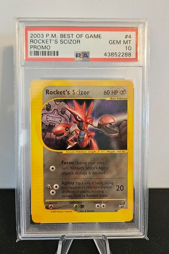 Rocket's Scizor graded PSA 10 for sale on eBay