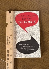 Rare 1954 Dodge Sales Brochure /Catalog Everybody&rsquo;s Talking About the New Dodge