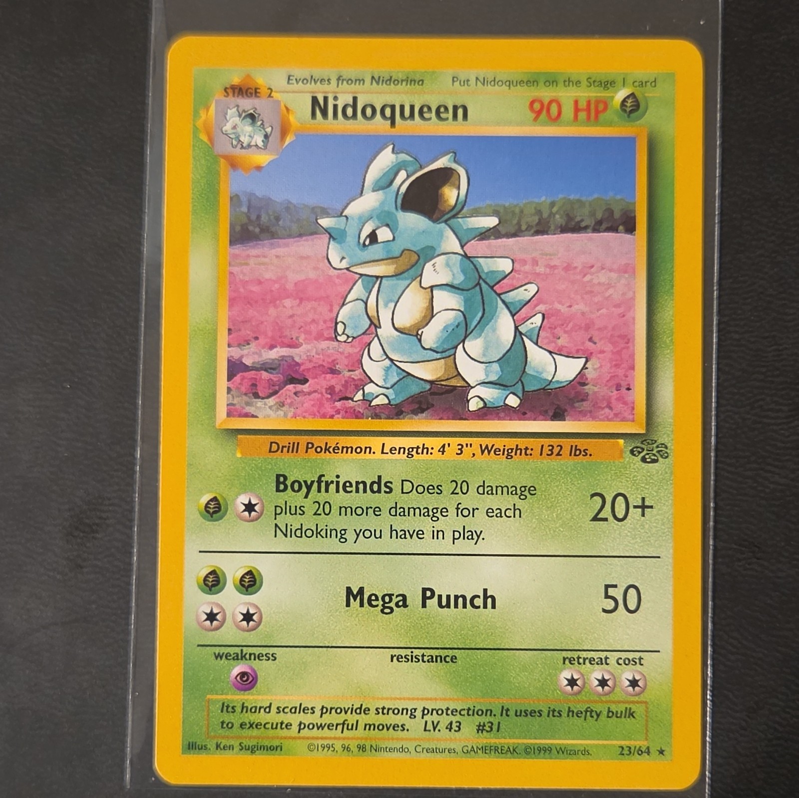 Wizards of the Coast Pokémon Nidoqueen Jungle 23/64 Rare 90 HP Unlimited