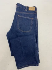 Scandia Woods Jean's Men's 38x30 High Rise Relaxed Fit Straight Leg Blue Denim
