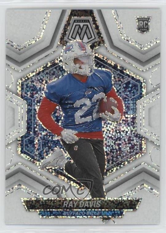 2024 Panini Mosaic Rookies White Sparkle Prizm Ray Davis #387 Rookie RC 15bk
