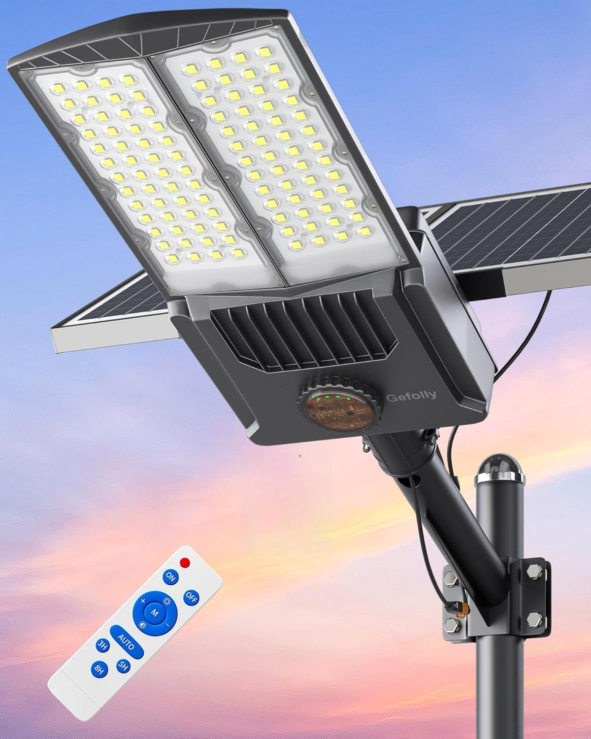 SL-11000W Solar Street Light Outdoor 700000LM Commercial Parking Lot Lights Dusk